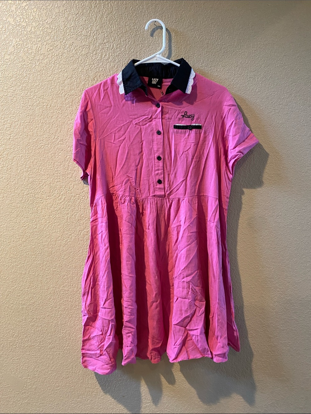 Lazy Oaf Pink Lady Dress